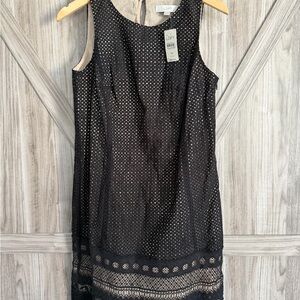 Ann Taylor LOFT Black Sleeveless Mini Dress NWT